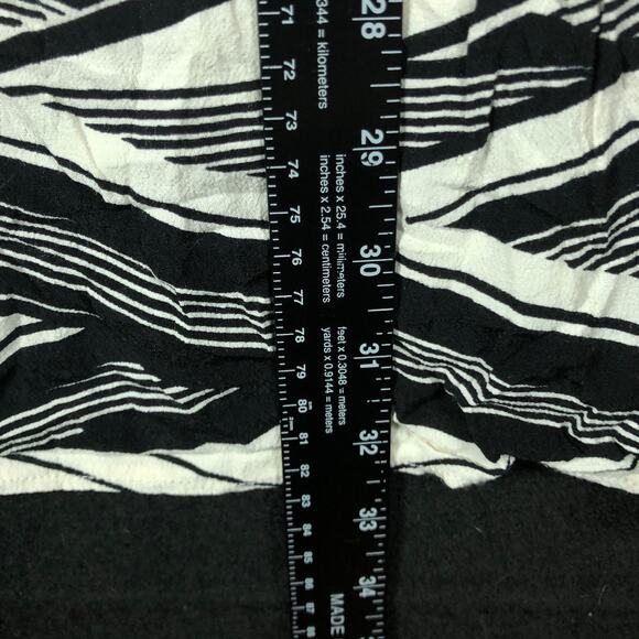 Silence + Noise Womens Dress Black White Geometric Sleeveless Bejeweled Small - Picture 9 of 12